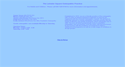 Desktop Screenshot of leinsterosteopaths.co.uk